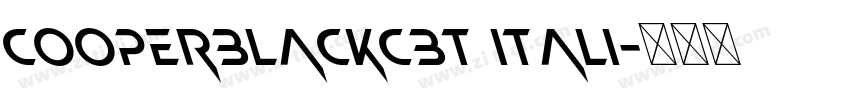 CooperBlackCBT Itali字体转换